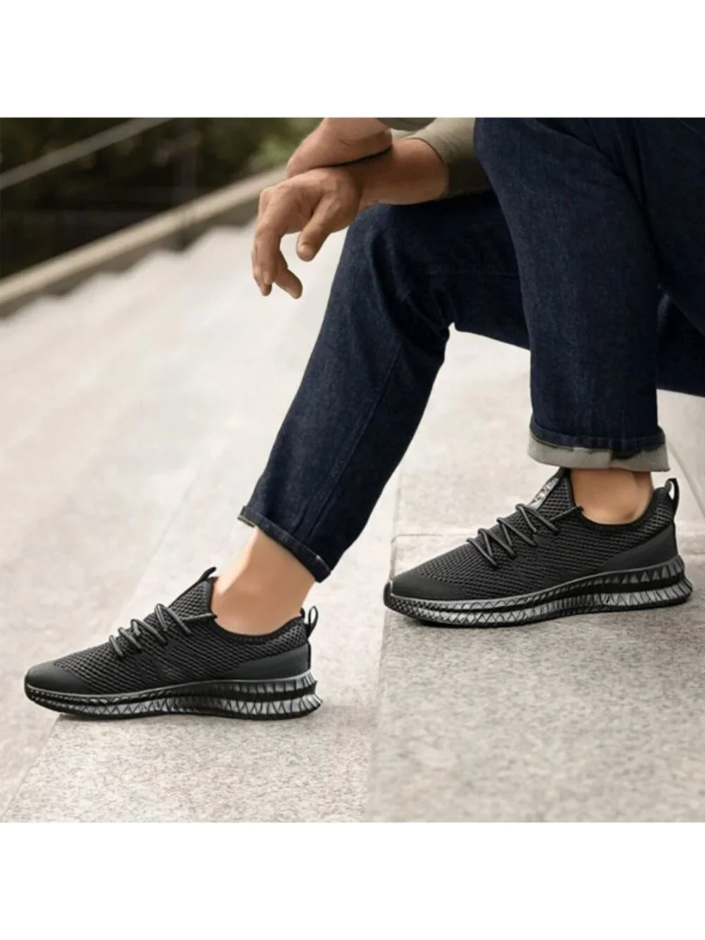 Lightweight Slip-On Running Shoes for Women - Breathable Athletic Sneakers for - Picture 2 of 6